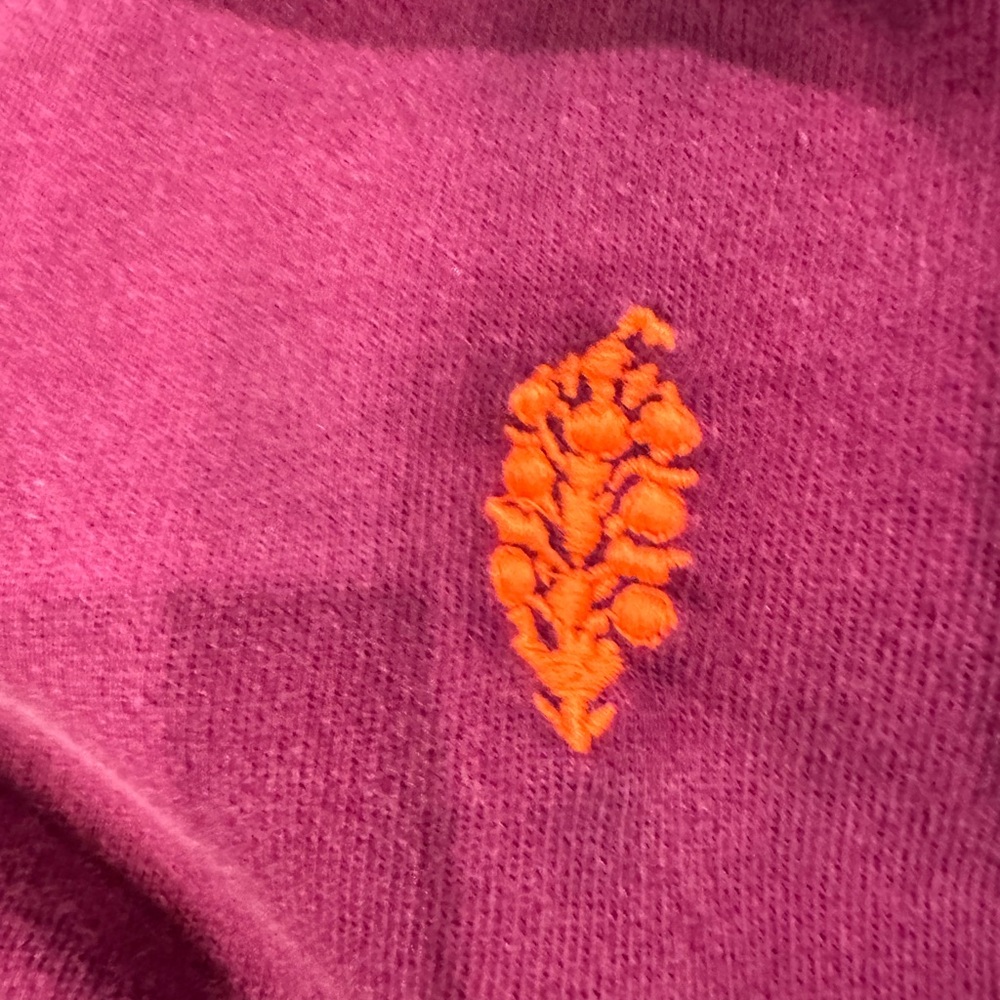 FP Movement All Star Crewneck Sweatshirt in Deep Mulberry Orange logo Size M - Picture 7 of 10